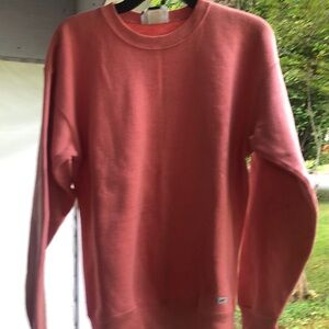 Vintage peach coral colored sweatshirt crew neck